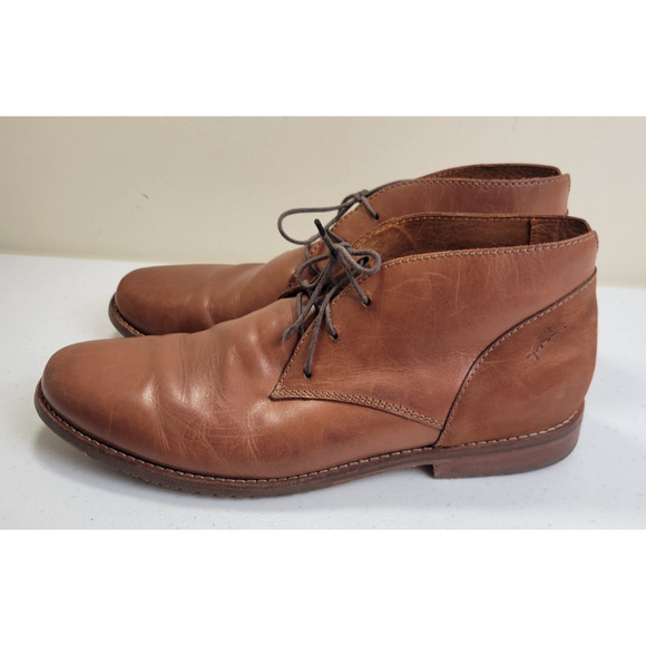 Tommy Bahama Fane Chukka Boots Brown Leather Round Toe Lace Up Men's Size 11M - Picture 1 of 12